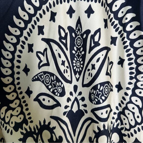 AS-IS Caroline Constas S Paisley Satin silk Dress - Picture 6 of 10